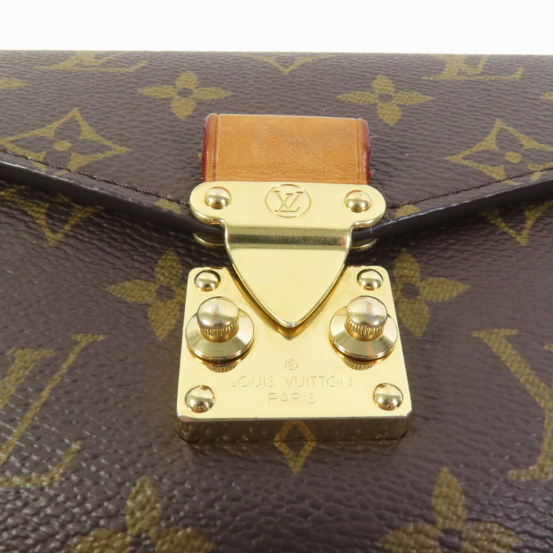 LOUIS VUITTON Monogram Pochette Metis East West金扣手挽肩背兩用袋-7