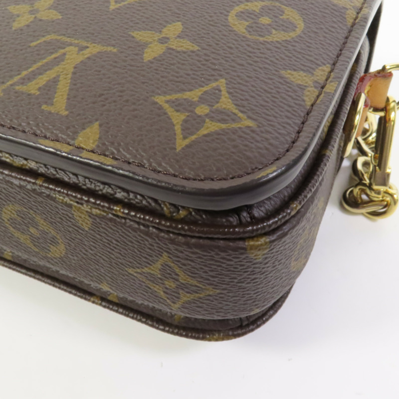 LOUIS VUITTON Monogram Pochette Metis East West金扣手挽肩背兩用袋-10