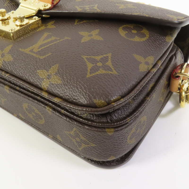 LOUIS VUITTON Monogram Pochette Metis East West金扣手挽肩背兩用袋-11