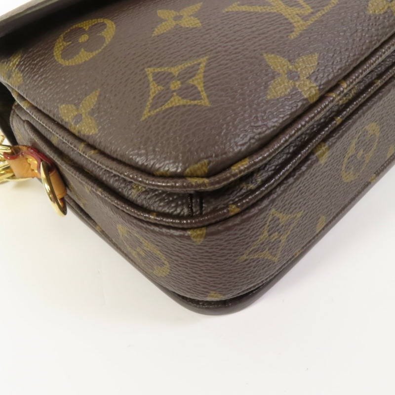 LOUIS VUITTON Monogram Pochette Metis East West金扣手挽肩背兩用袋-13