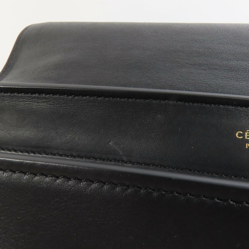 CELINE 牛皮皮革/麂皮皮革Trapeze金扣手挽肩背兩用袋-15