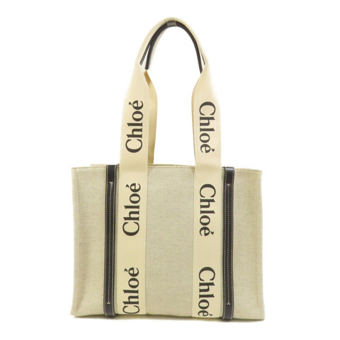 Chloe 帆布Woody Tote手挽袋