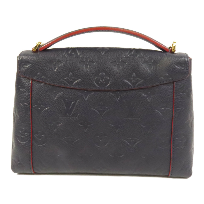 LOUIS VUITTON Monogram Empreinte Blanche BB金扣鏈帶手挽肩背兩用袋-1