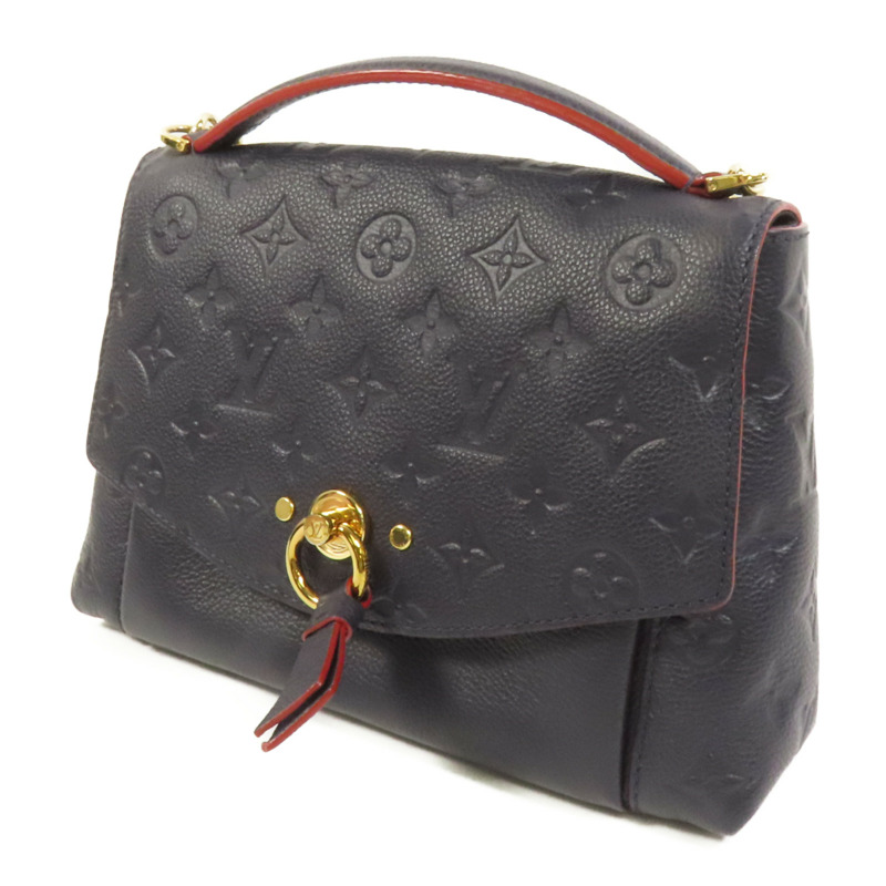 LOUIS VUITTON Monogram Empreinte Blanche BB金扣鏈帶手挽肩背兩用袋-2