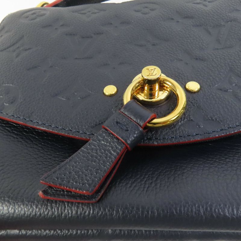 LOUIS VUITTON Monogram Empreinte Blanche BB金扣鏈帶手挽肩背兩用袋-7