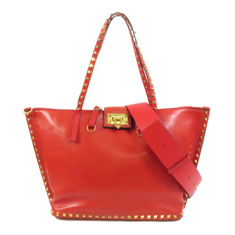 Valentino 牛皮皮革Shoulder Bag金扣手挽肩背兩用袋