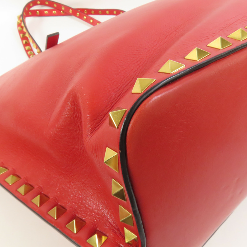 Valentino 牛皮皮革Shoulder Bag金扣手挽肩背兩用袋-10