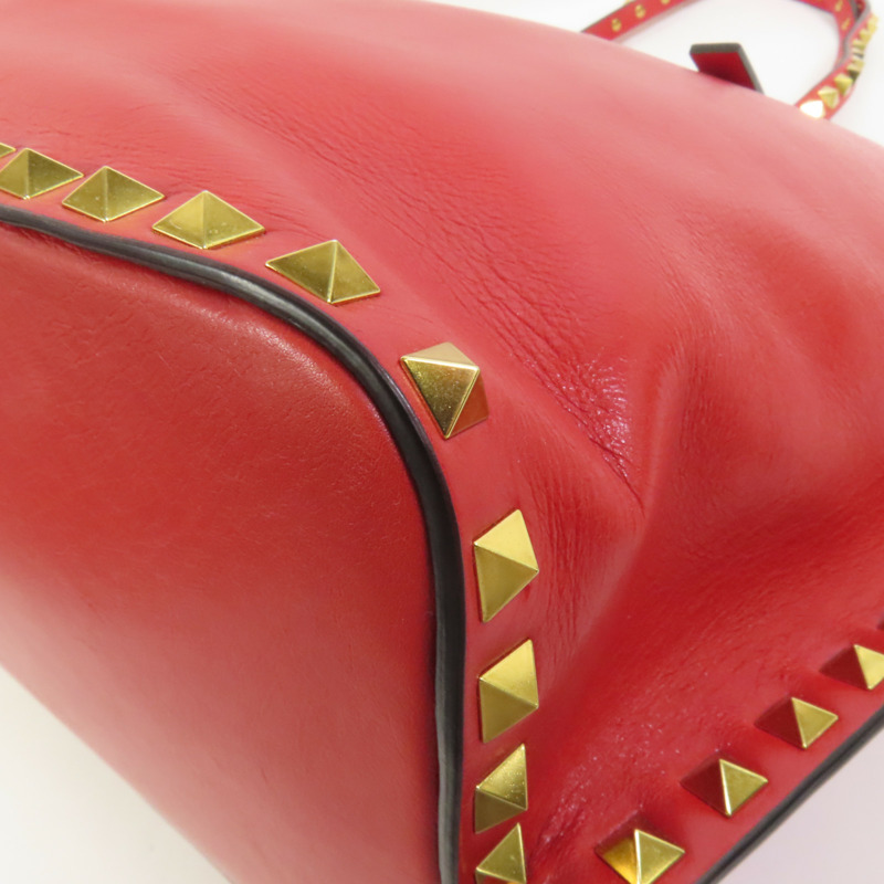 Valentino 牛皮皮革Shoulder Bag金扣手挽肩背兩用袋-11