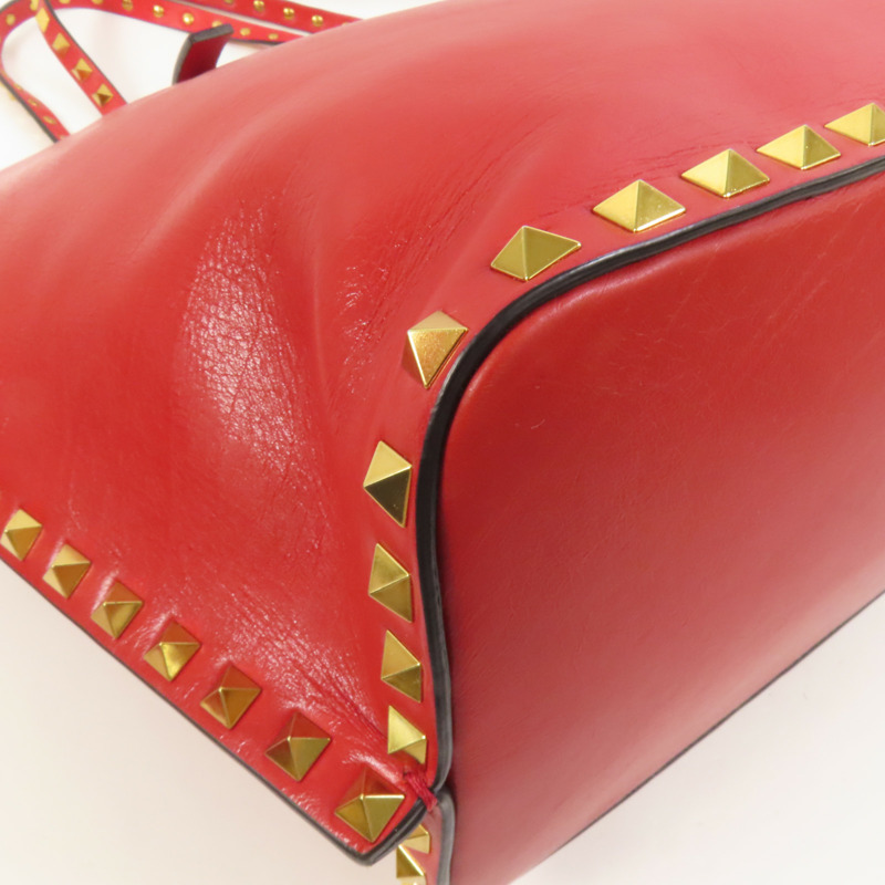 Valentino 牛皮皮革Shoulder Bag金扣手挽肩背兩用袋-12