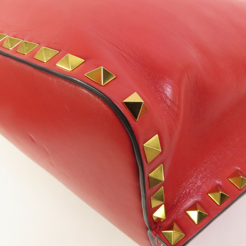 Valentino 牛皮皮革Shoulder Bag金扣手挽肩背兩用袋-13