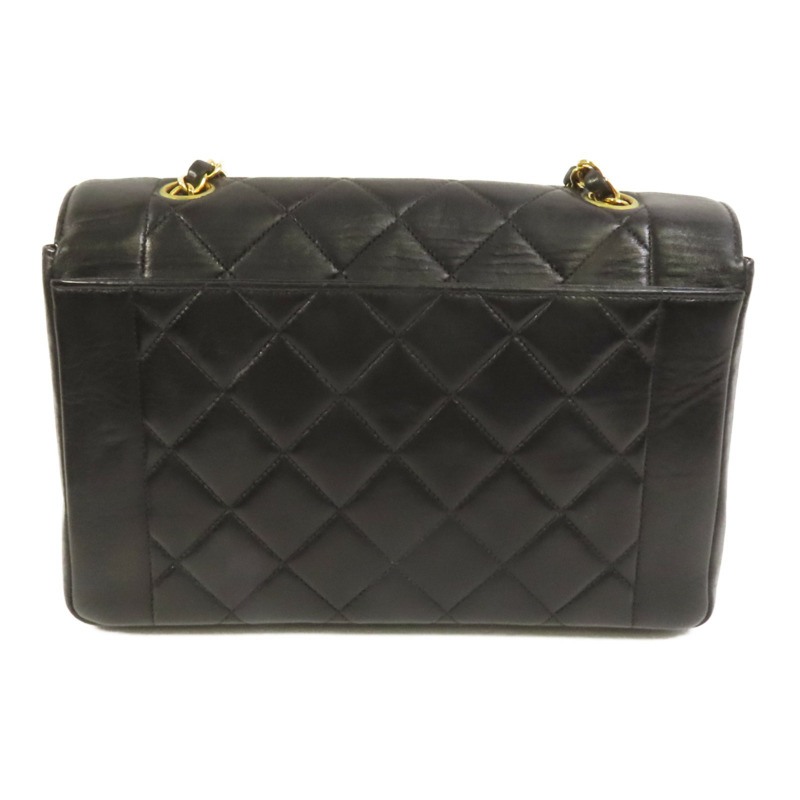 CHANEL 羊皮皮革Diana金扣鏈帶肩背袋-1