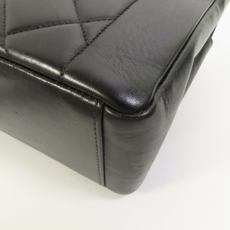 CHANEL 羊皮皮革Diana金扣鏈帶肩背袋-11