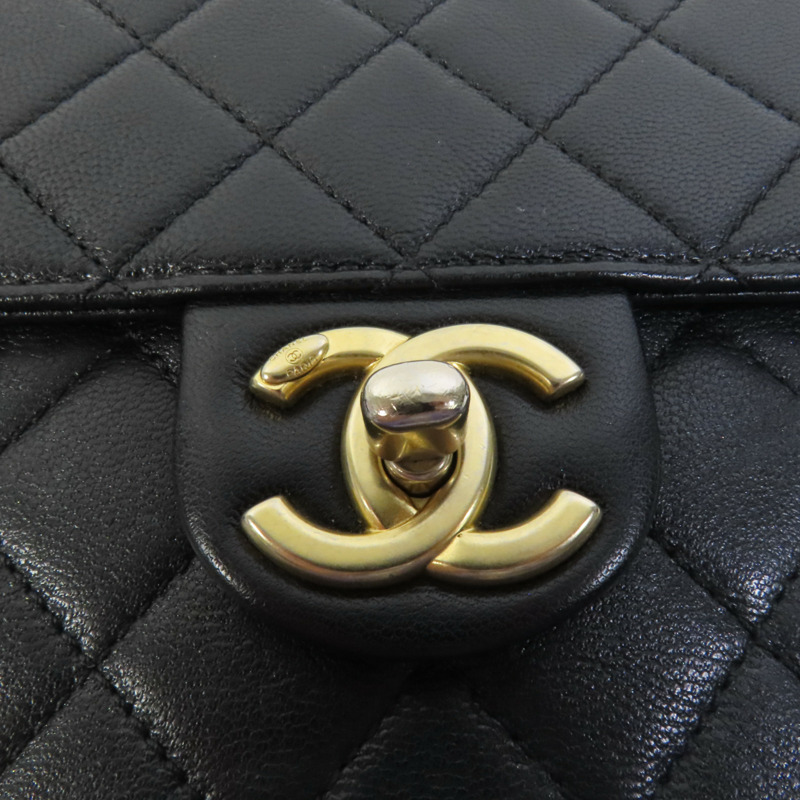 CHANEL 羊皮皮革Matelasse Pearl金扣鏈帶肩背袋-6