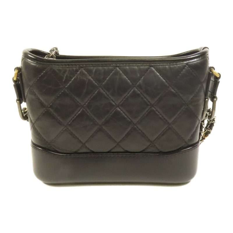 CHANEL 牛皮皮革Gabrielle Smal鏈帶肩背袋-1