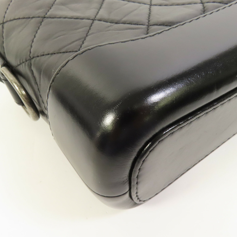 CHANEL 牛皮皮革Gabrielle Smal鏈帶肩背袋-11