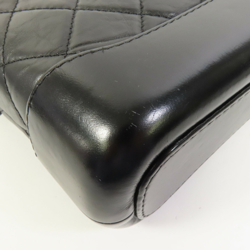 CHANEL 牛皮皮革Gabrielle Smal鏈帶肩背袋-12