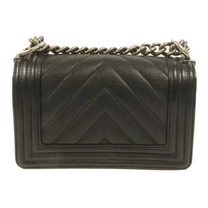 CHANEL 牛皮皮革Boy 20鏈帶肩背袋-1