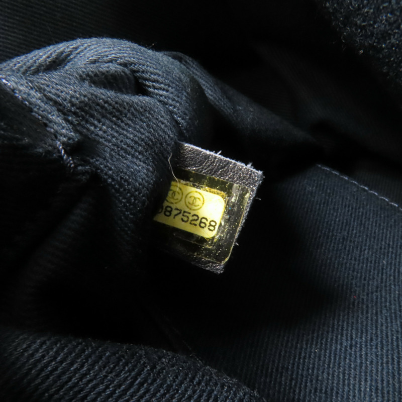 CHANEL 帆布Deauville Chain Tote銀扣鏈帶手挽肩背兩用袋-9