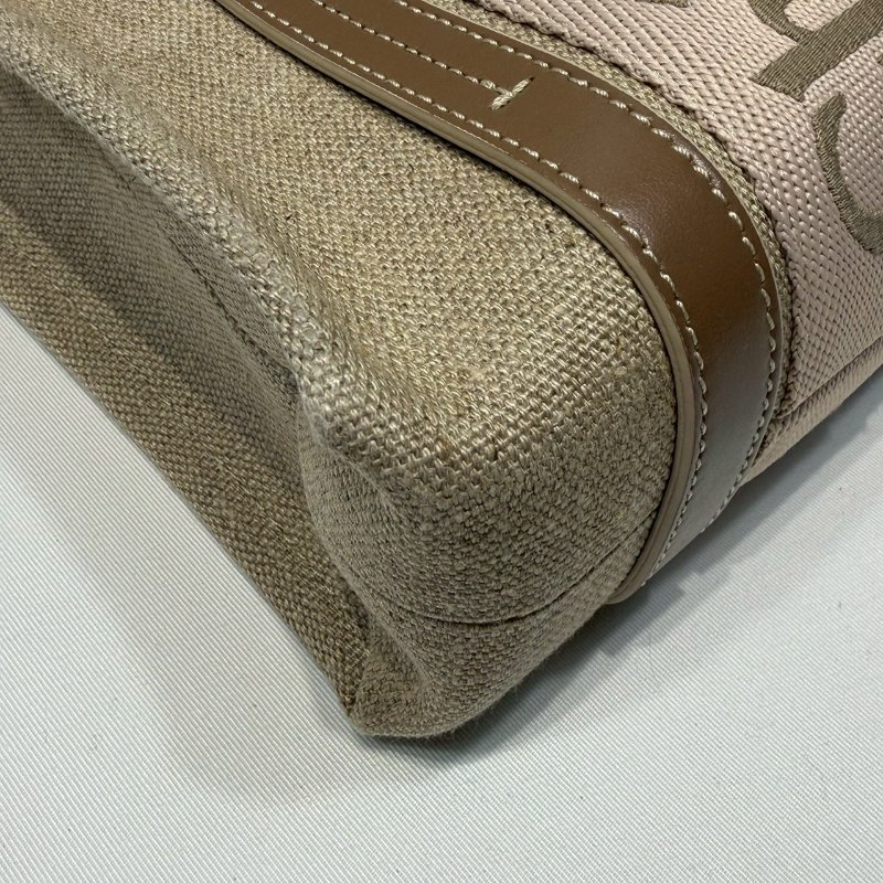 CHLOE 全新Woody tote小款帆布包-8