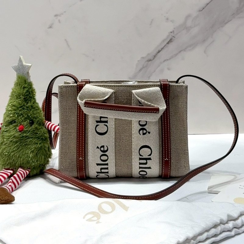 CHLOE mini woody 帆布托特包-0