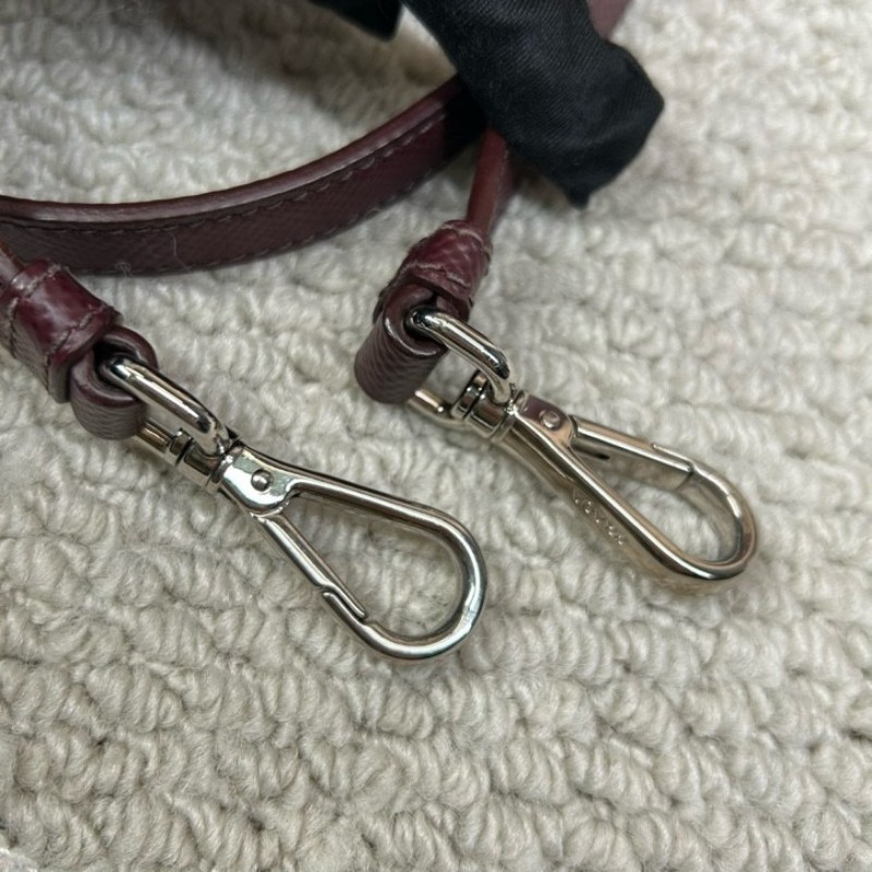 Prada普拉達double十字紋牛皮手提包 有肩帶 可單肩可斜挎可手提 容量大 實用性強 日常通勤百搭-20