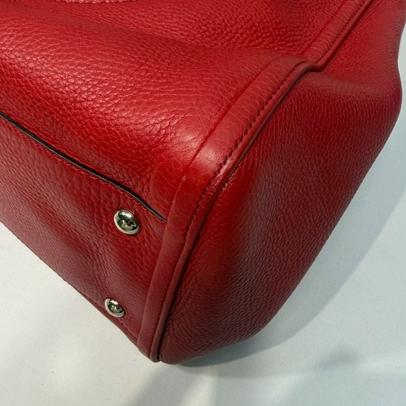 GUCCI SOHO荔枝牛流蘇手提包-7