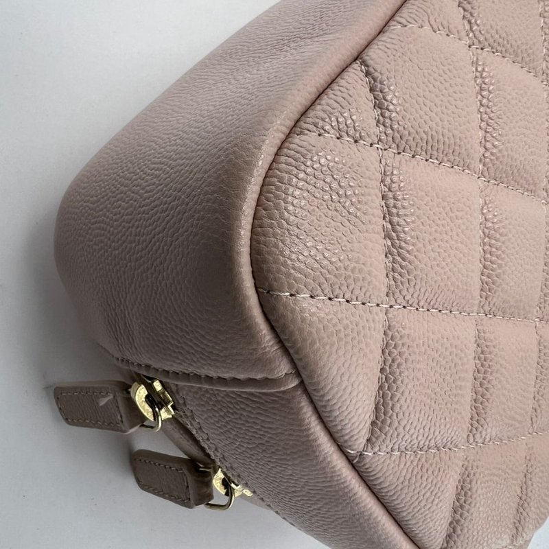 Chanel 菱格紋化妝包-12