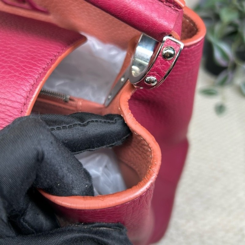 LV路易威登 Capucines卡普辛手提包 翻蓋開合 容量大 實用性強 日常通勤百搭-13