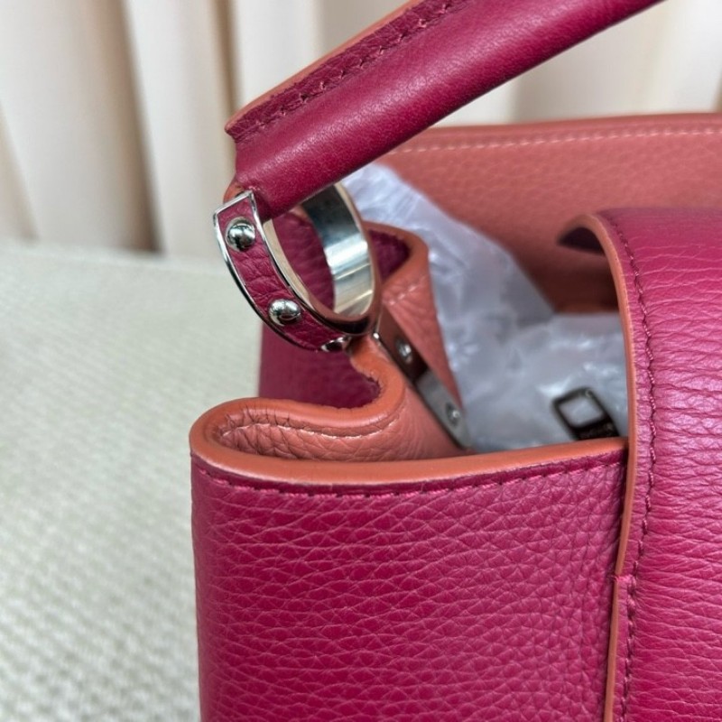 LV路易威登 Capucines卡普辛手提包 翻蓋開合 容量大 實用性強 日常通勤百搭-14