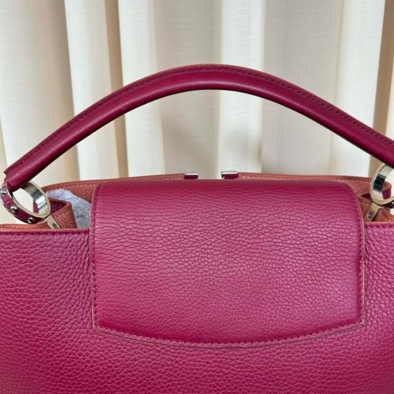 LV路易威登 Capucines卡普辛手提包 翻蓋開合 容量大 實用性強 日常通勤百搭-15