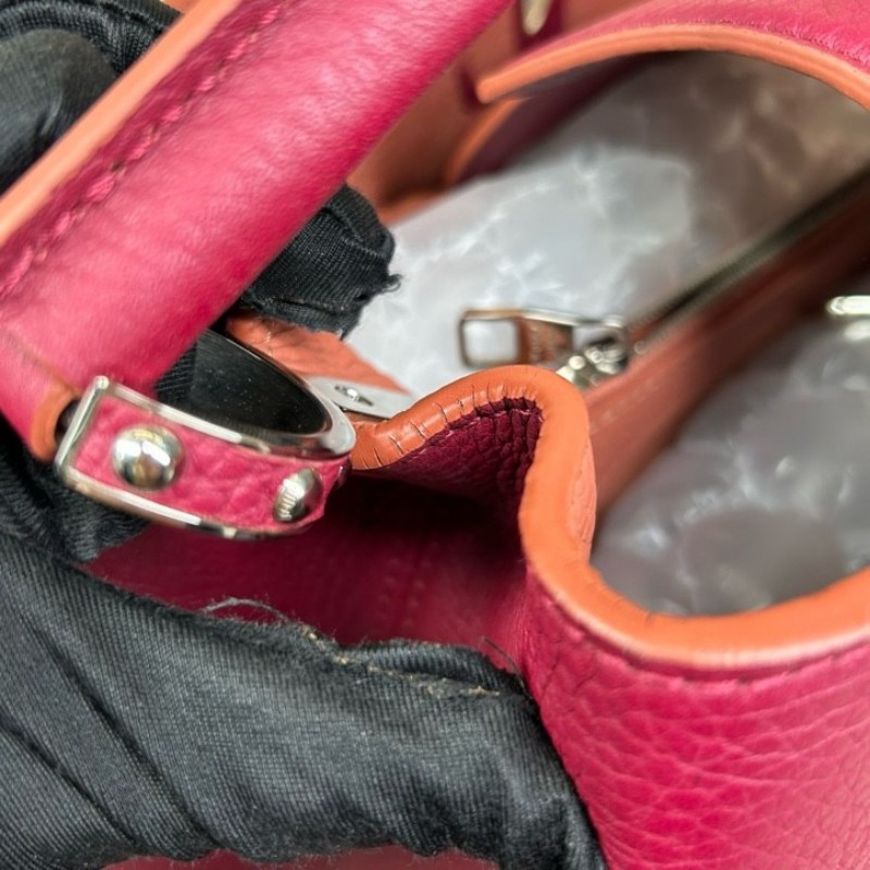 LV路易威登 Capucines卡普辛手提包 翻蓋開合 容量大 實用性強 日常通勤百搭-16