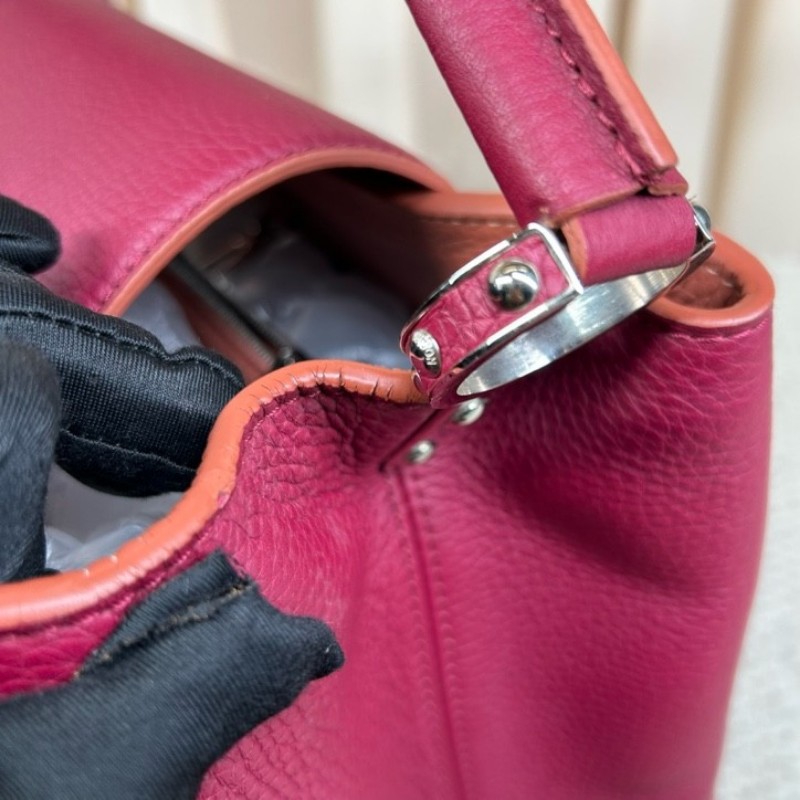 LV路易威登 Capucines卡普辛手提包 翻蓋開合 容量大 實用性強 日常通勤百搭-20