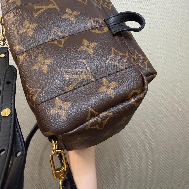 LV 原花金釦mini Palm Springs手提後背包M44873-15