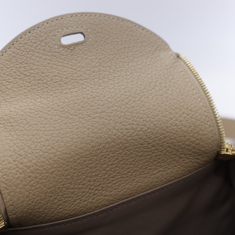 Hermès 愛馬仕 Mini Lindy 金棕色 T/C 小牛皮 迷你手提斜背兩用包-20