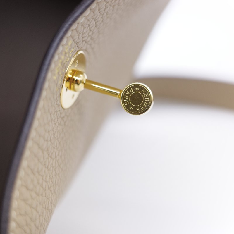 Hermès 愛馬仕 Mini Lindy 金棕色 T/C 小牛皮 迷你手提斜背兩用包-24