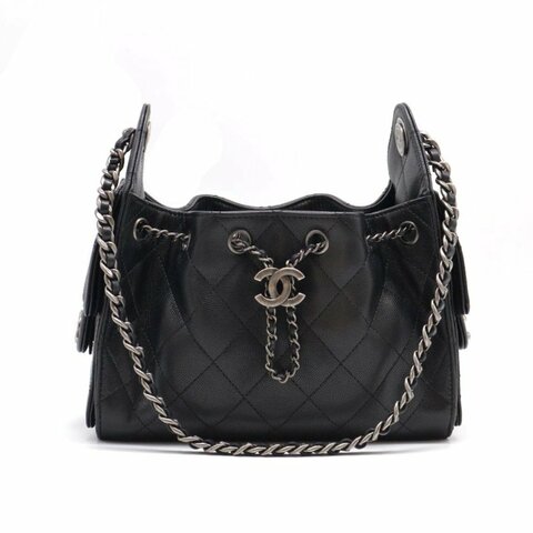 CHANEL 25 Mini hobo bag - 黑銀