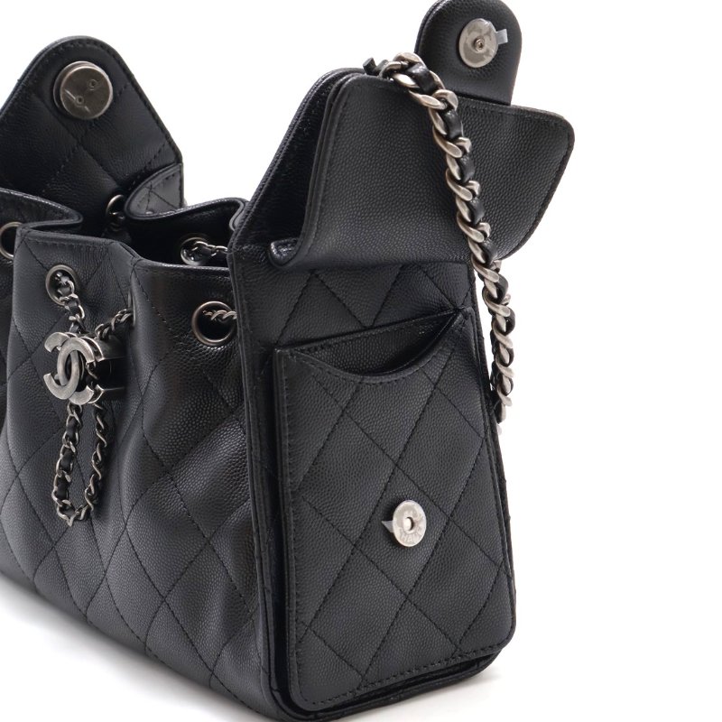 CHANEL 25 Mini hobo bag - 黑銀-7