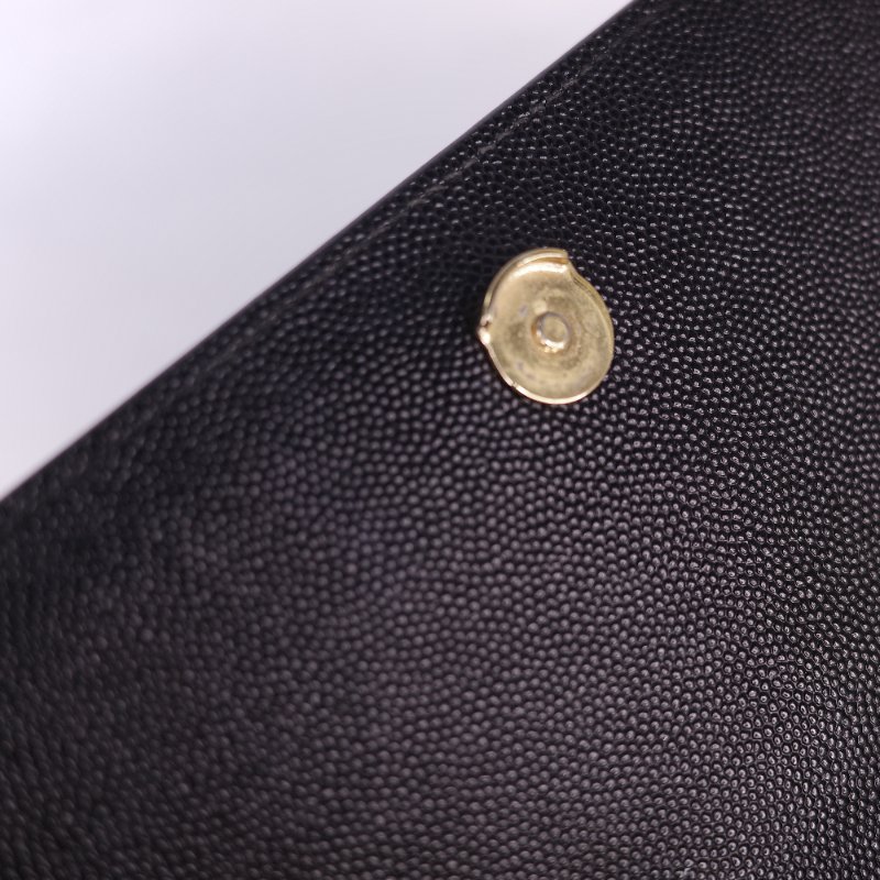Saint Laurent 聖羅蘭 魚子醬牛皮 黑色 金扣 Logo 鏈條包·-16