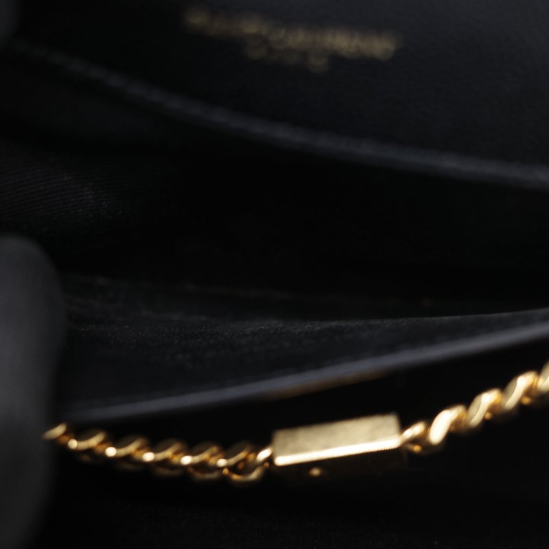 Saint Laurent 聖羅蘭 魚子醬牛皮 黑色 金扣 Logo 鏈條包·-30