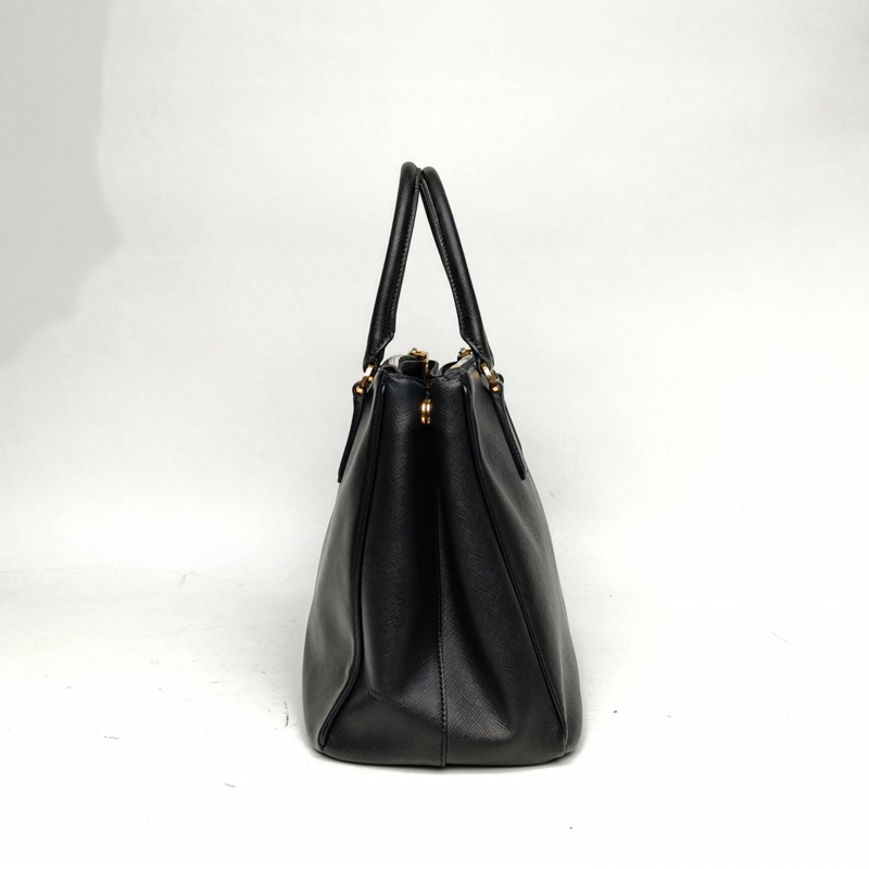 PRADA Galleria殺手包大號黑色牛皮肩背包-1