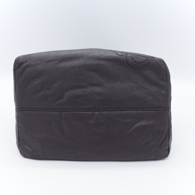 Loewe 羅威 Flamenco 打結手提 棕色刺繡羊皮  肩背包 流浪包-6