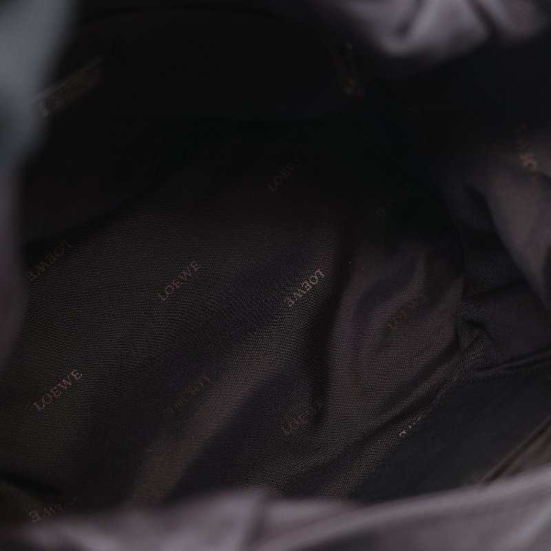 Loewe 羅威 Flamenco 打結手提 棕色刺繡羊皮  肩背包 流浪包-20