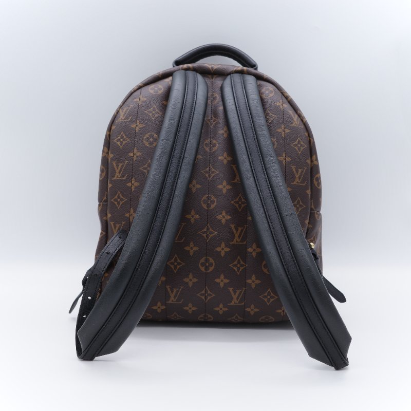 Louis Vuitton 路易威登 Palm Springs MM 老花 帆布皮革飾邊 雙肩包 後背包-7