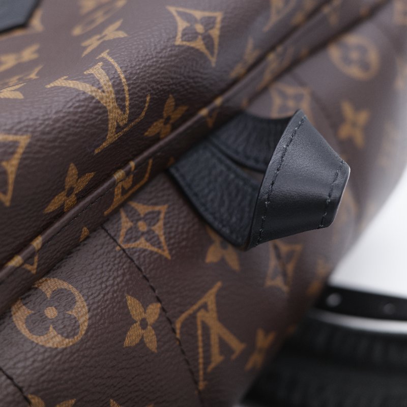 Louis Vuitton 路易威登 Palm Springs MM 老花 帆布皮革飾邊 雙肩包 後背包-11