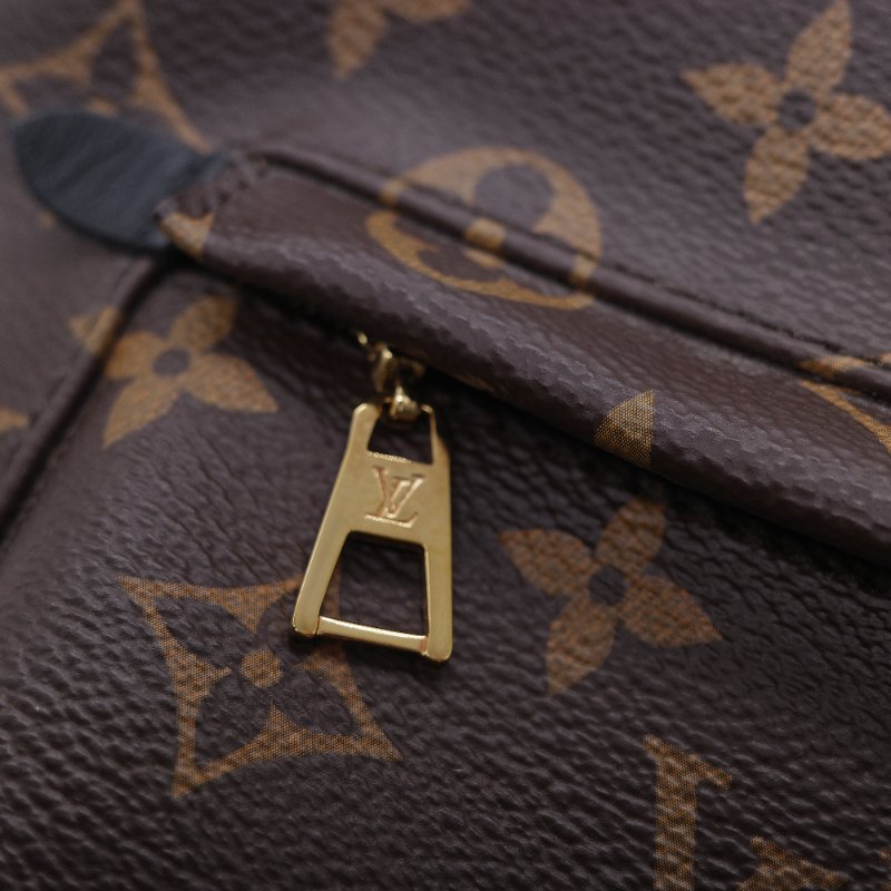 Louis Vuitton 路易威登 Palm Springs MM 老花 帆布皮革飾邊 雙肩包 後背包-19