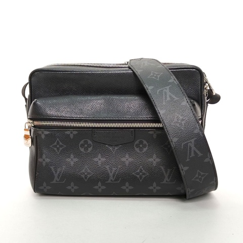 LOUIS VUITTON Outdoor郵差包黑色PVC2020老花肩背包