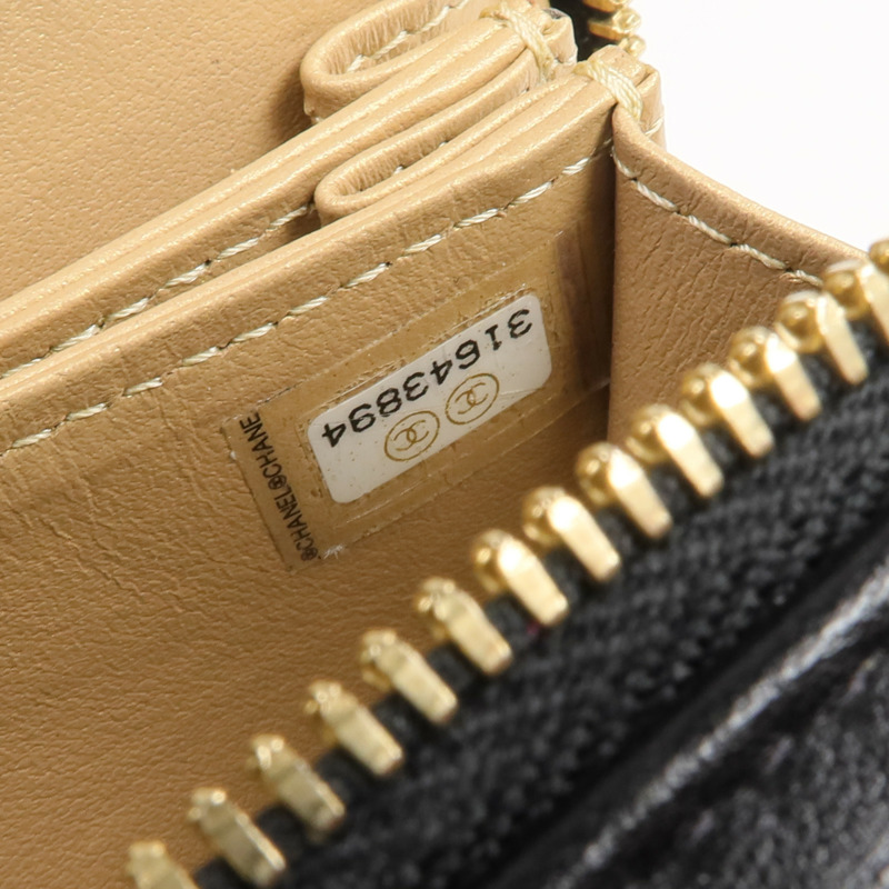 CHANEL 羊皮皮革Clutch with Chain金扣鏈帶肩背袋-12