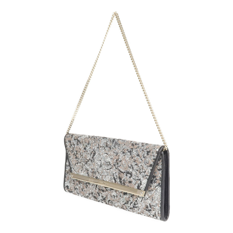 JIMMY CHOO 牛皮皮革Shoulder Bag金扣鏈帶肩背袋-2