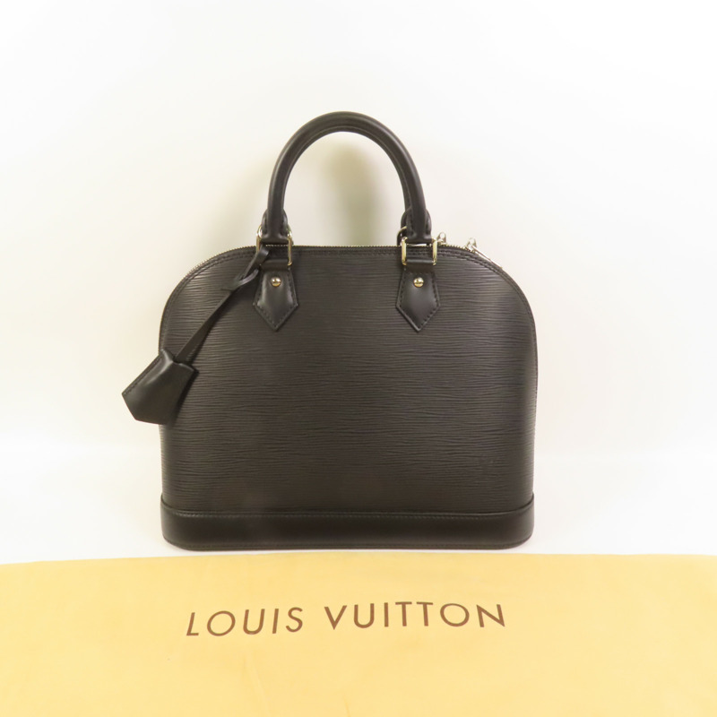 LOUIS VUITTON Epi Alma PM銀扣手挽袋-11