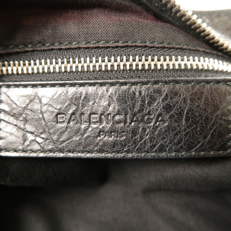 BALENCIAGA 牛皮皮革City銀扣手挽肩背兩用袋-5